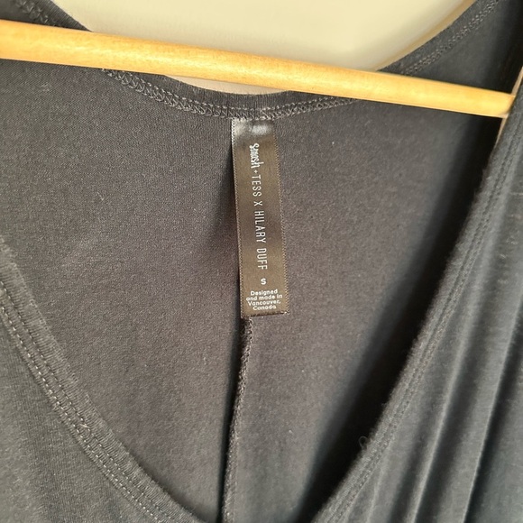 Smash + Tess x Hilary Duff Black Knit Romper | Effortless Everyday Chic Jumpsuit - Picture 3 of 7